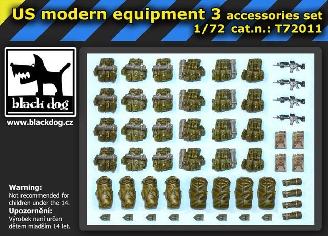 Black Dog T72011 US modern equipment 3 1/72 – immagine 2