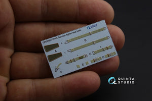 Quinta Studio QD32053 Bf 109E-4 3D-Printed &amp;amp; coloured Interior on decal paper (for Cyber-hobby/Dragon kit) 1/32 – zdjęcie 2