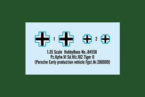 Hobby Boss 84558 Pz.Kpfw.VI Sd.Kfz.182 Tiger II Porsche Early production vehicle Fgst.Nr.280009 1/35 – zdjęcie 4