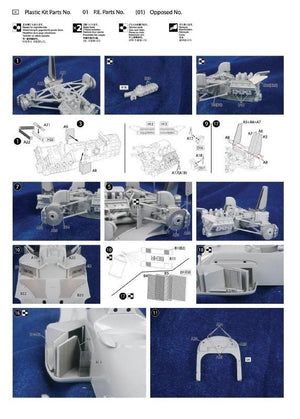 Kit de détails KA Models FE-20012 FERRARI F1-87/88C Fujimi 1/20 – image 3