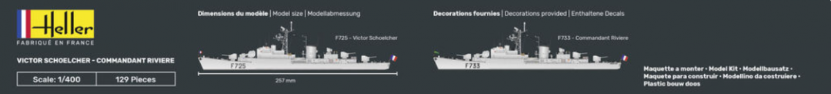 Heller 81015 Victor Schoelcher - Commandant Riviere 1/400 – imagen 3