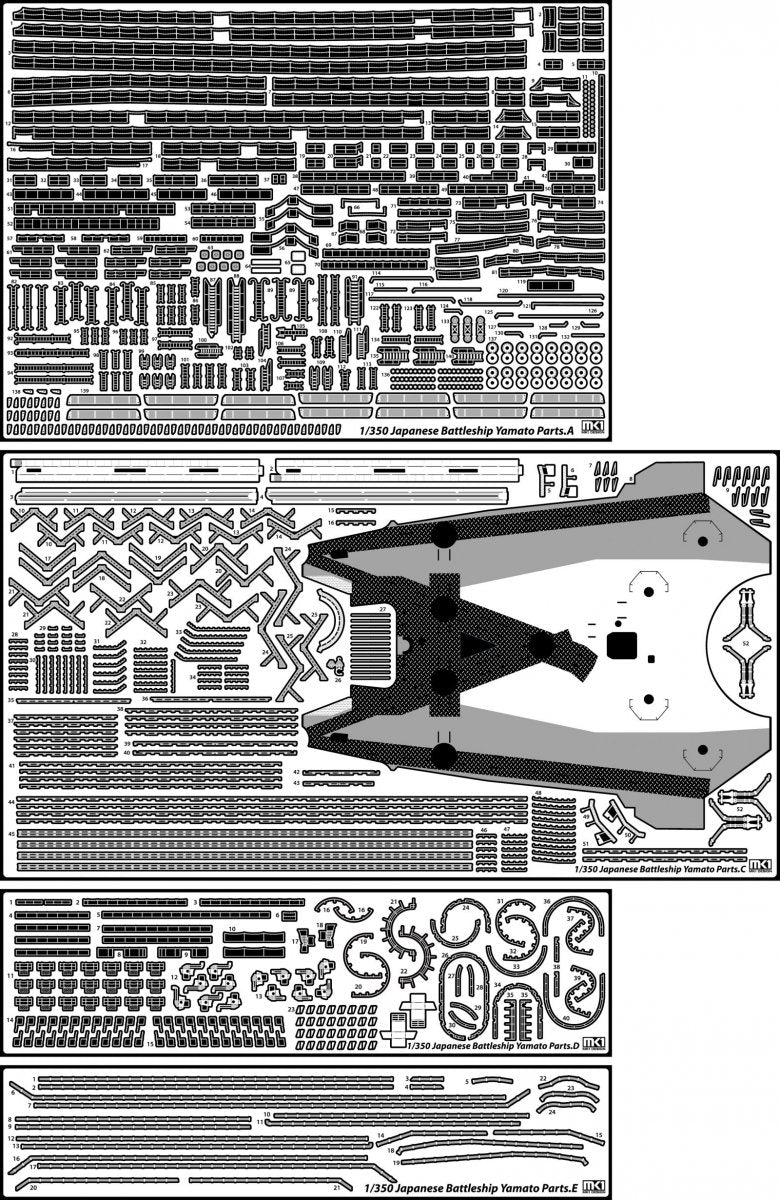 MK1 Design MD-35024 New Yamato Super Detail 1/350 – Bild 2
