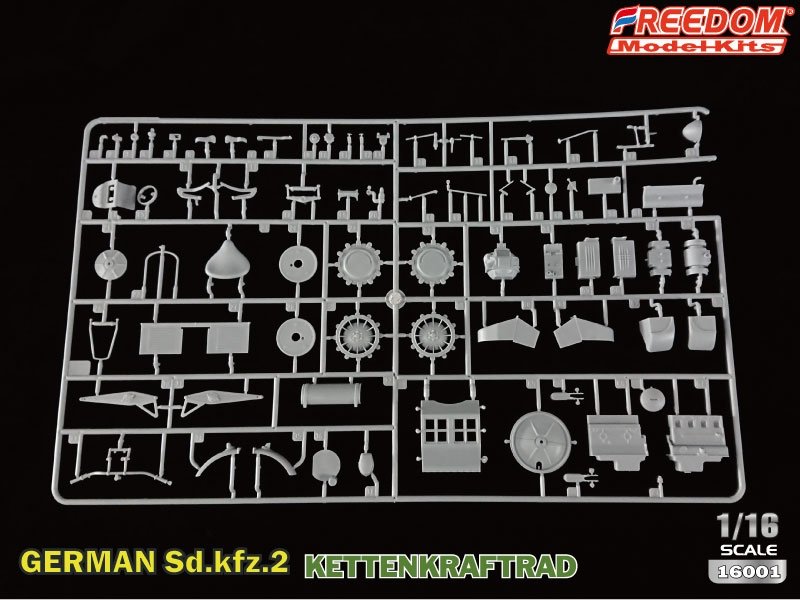 Freedom 16001 Sd.Kfz. 2 Kettenkraftrad Typ HK 101 1/16 – Bild 6