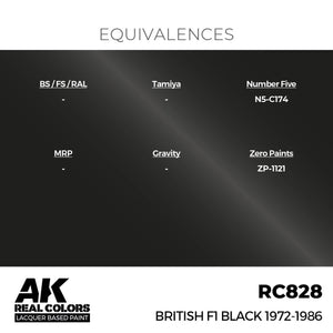 AK Interactive RC828 British F1 Black 1972-1986 17 ml – immagine 3