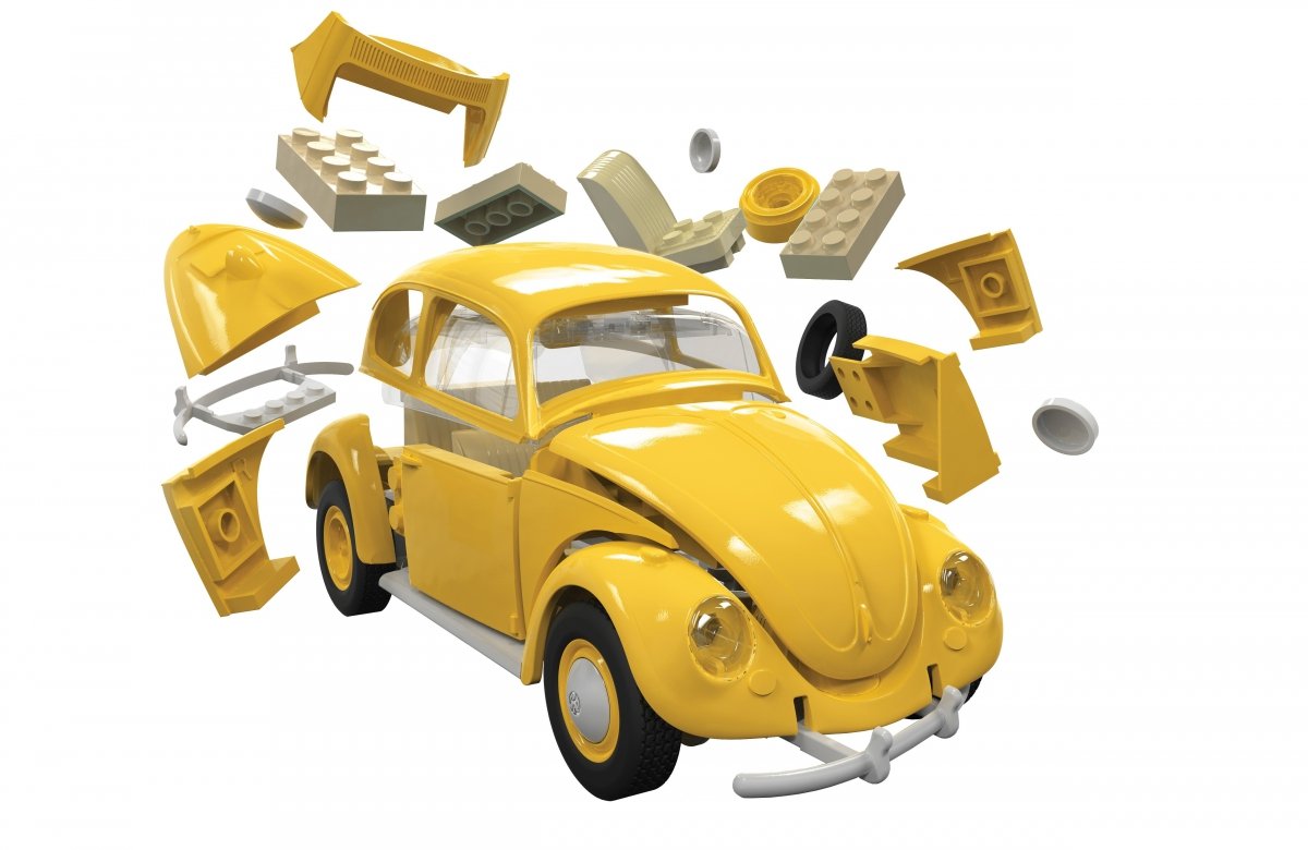 Airfix 6023 QUICK BUILD VW Beetle yellow – immagine 4