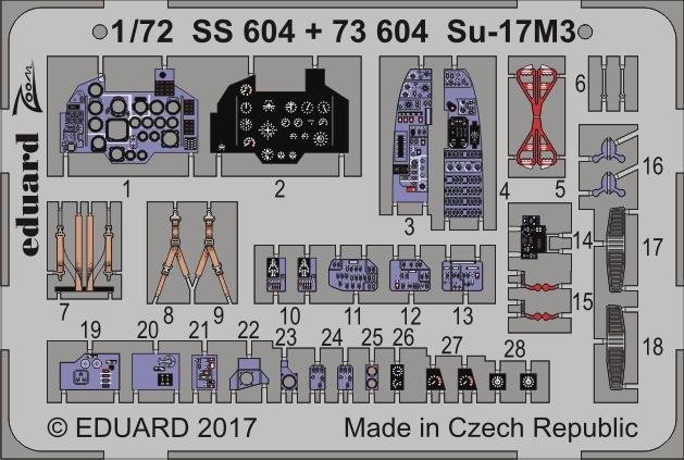 Eduard SS604 Su-17M3 MODÈLE VIT 1/72