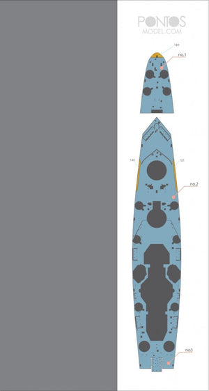 Pontos 35022WD1 French Navy Richelieu Wooden Deck set 1/350 – immagine 3