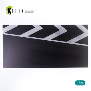 KELIK KS24001 ASPHALT ROAD RACE TRACK BASE - ACRYLIC 3 MM (180 X 357 MM) 1/24 – immagine 2
