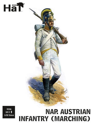 Hat 9326 Napoleonic Austrian Line Infantry - Marching (18 figures) 1/32