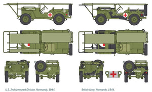 Italeri 0326 1.4 ton. 4 4 AMBULANCE JEEP 1/35 – immagine 3