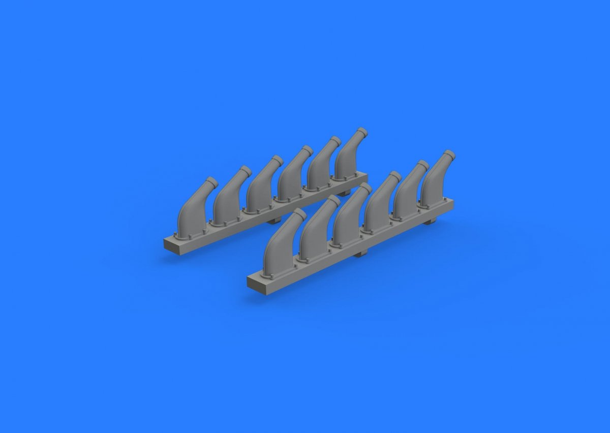 Eduard 632118 P-51D exhaust stacks REVELL 1/32 – Bild 2