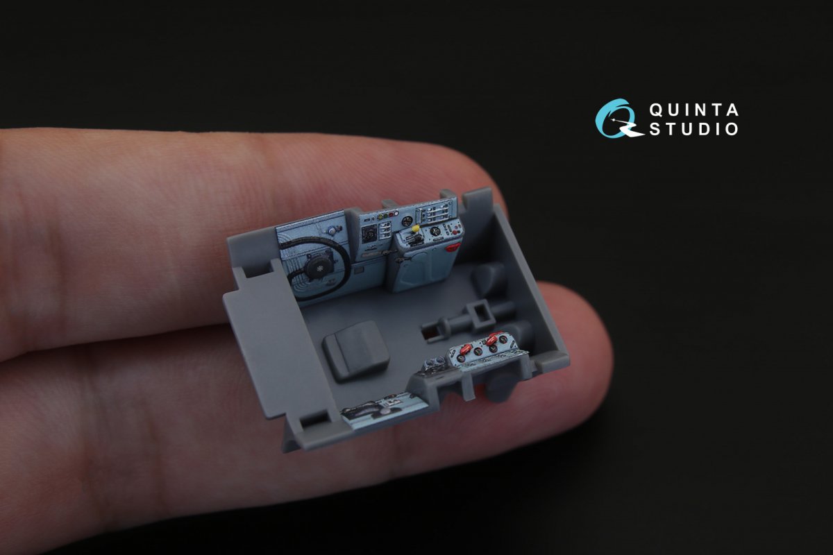 Quinta Studio QD48160 MiG-15 bis 3D-Printed &amp;amp; coloured Interior on decal paper (for Tamiya kit) 1/48 – immagine 4