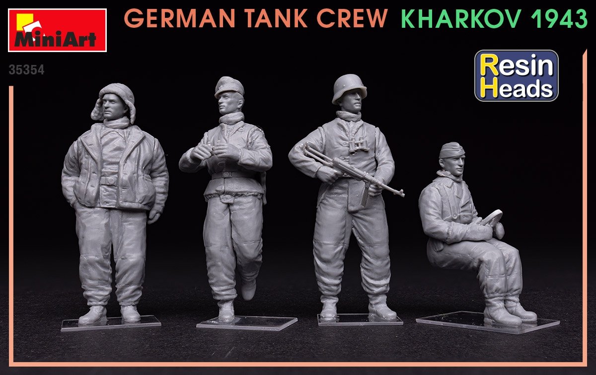MiniArt 35354 Équipage de char allemand Kharkov 1943 (Têtes en résine) 1/35 – image 4
