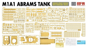 Rye Field Model 5120 M1A1 ABRAMS TANK Ukraine Update Version with Workable Tracks 1/35 – image 3