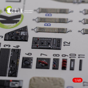 KELIK K48087 TBF-1C interior 3D decals for Academy kit 1/48 – imagen 3
