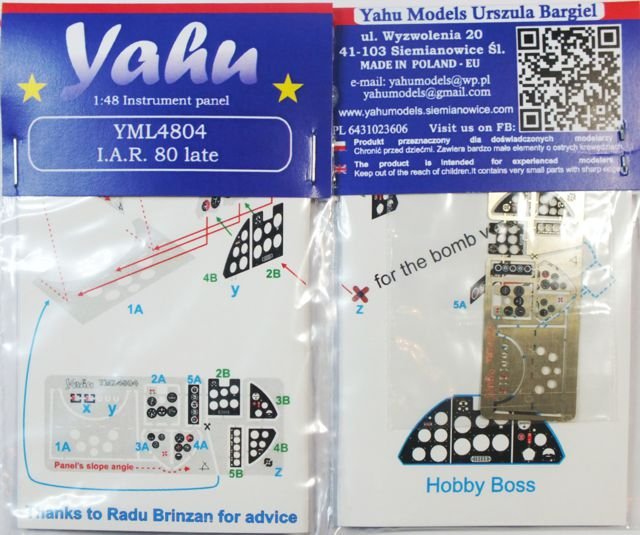 Yahu YML4804 I.A.R. 80 late (Hobby Boss / LTD / Icarodesign) 1/48