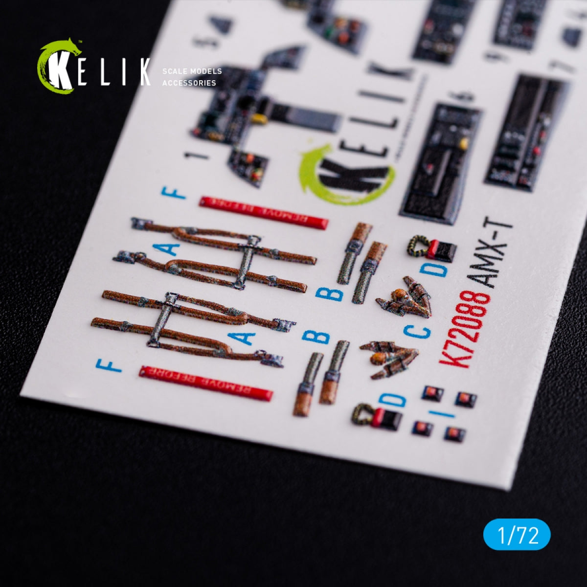 KELIK K72088 AMX-T interior 3D decals for Italeri kit 1/72 – zdjęcie 2