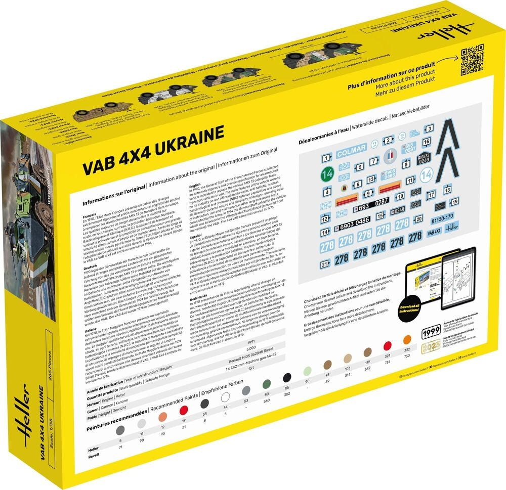 Heller 57130 VAB 4X4 Ukraine - Starter Kit 1/35 – zdjęcie 2