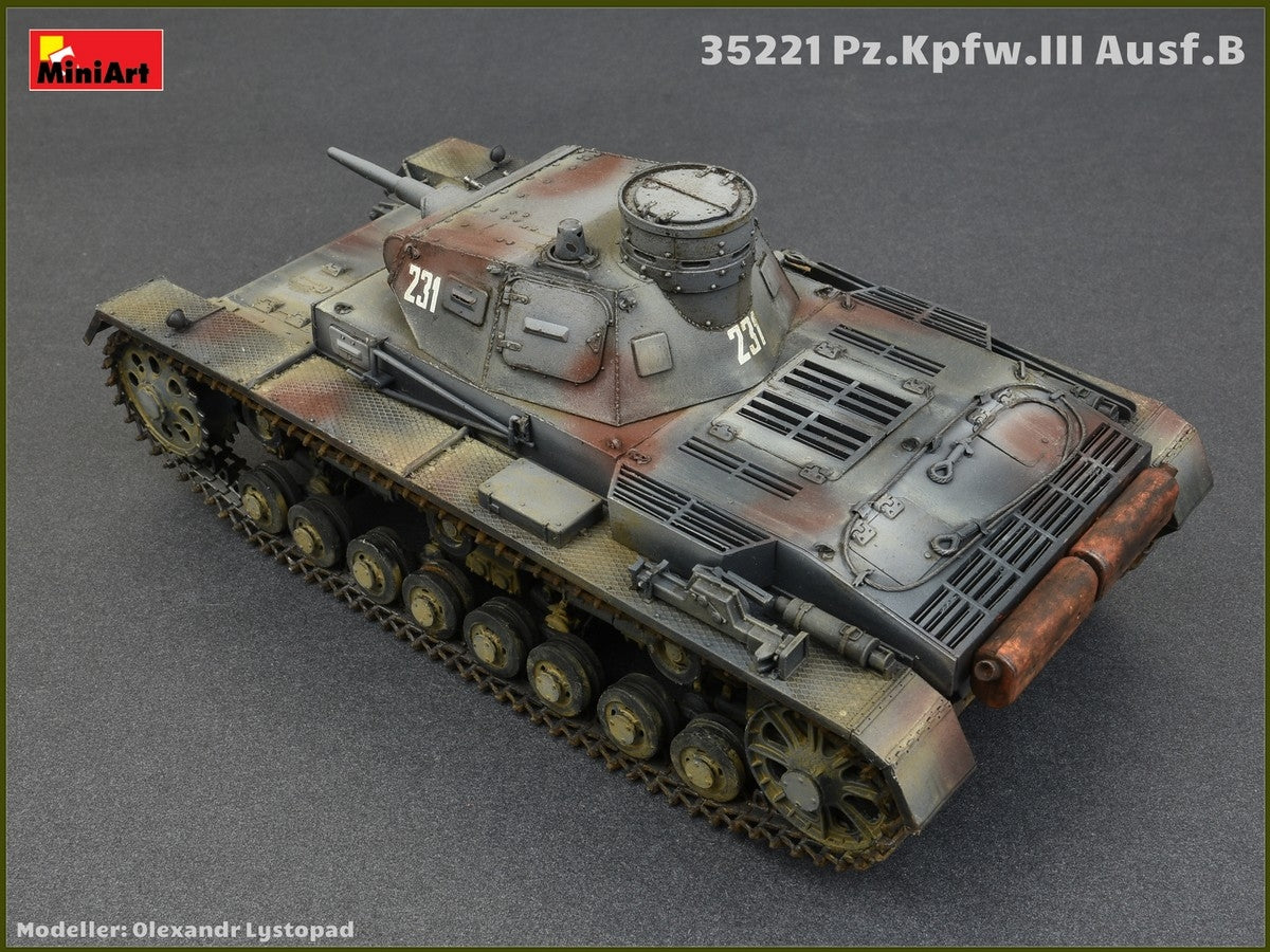 MiniArt 35221 Pz.Kpfw.III Ausf.B w/Crew 1/35 – immagine 4