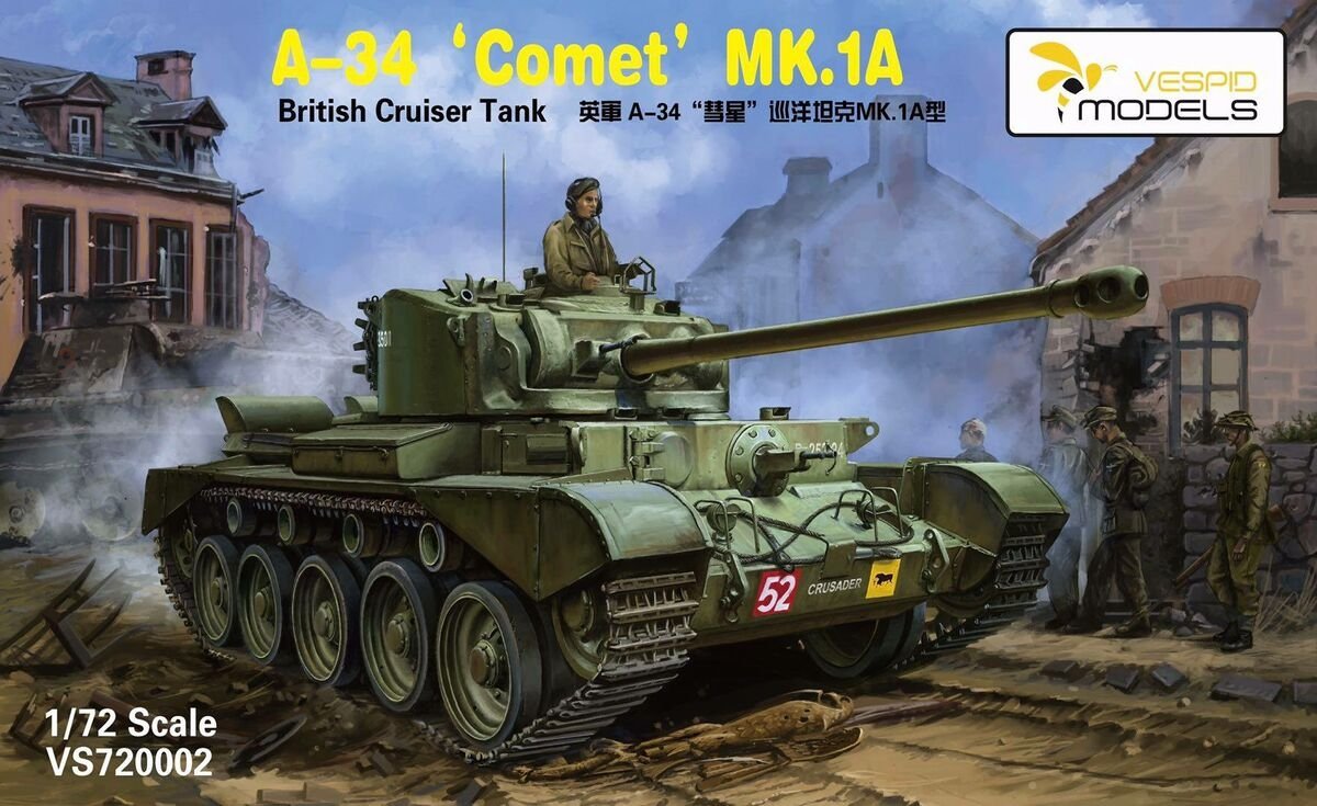 Vespid Models VS720002 A-34 &amp;#39;Comet&amp;#39; MK.1A British Cruiser Tank 1/72