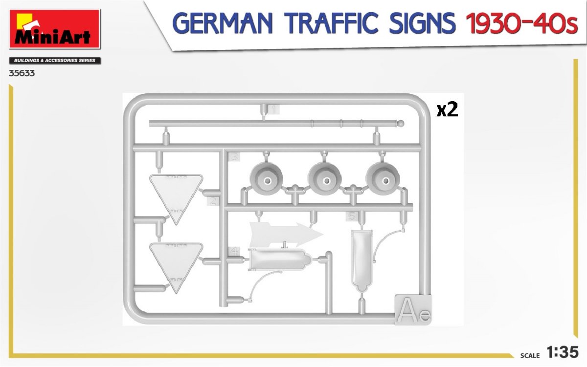 MiniArt 35633 GERMAN TRAFFIC SIGNS 1930-40s 1/35 – Bild 5