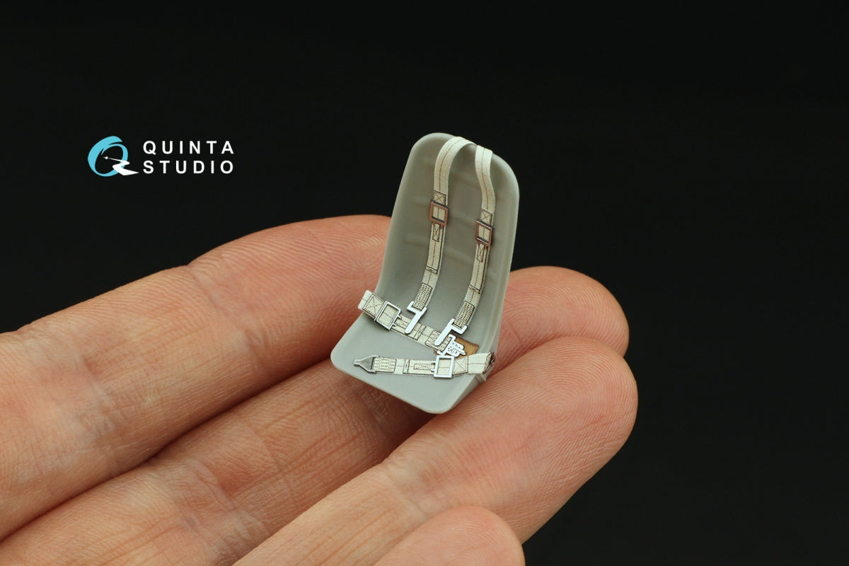 Quinta Studio QR+32034 WWII US fighter seat belts (with metal buckles) (All kits) 1/32 – immagine 6
