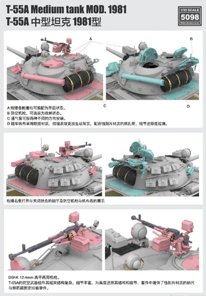 Rye Field Model 5098 T-55A Medium Tank Mod. 1981 with workable track links 1/35 – image 4