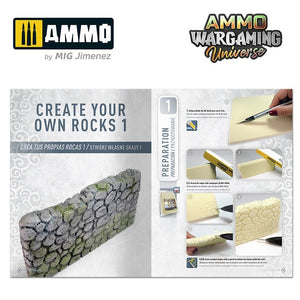Ammo of Mig 6930 AMMO WARGAMING UNIVERSE Book 11 – Create your own Rocks (English, Castellano, Polski) – Bild 6