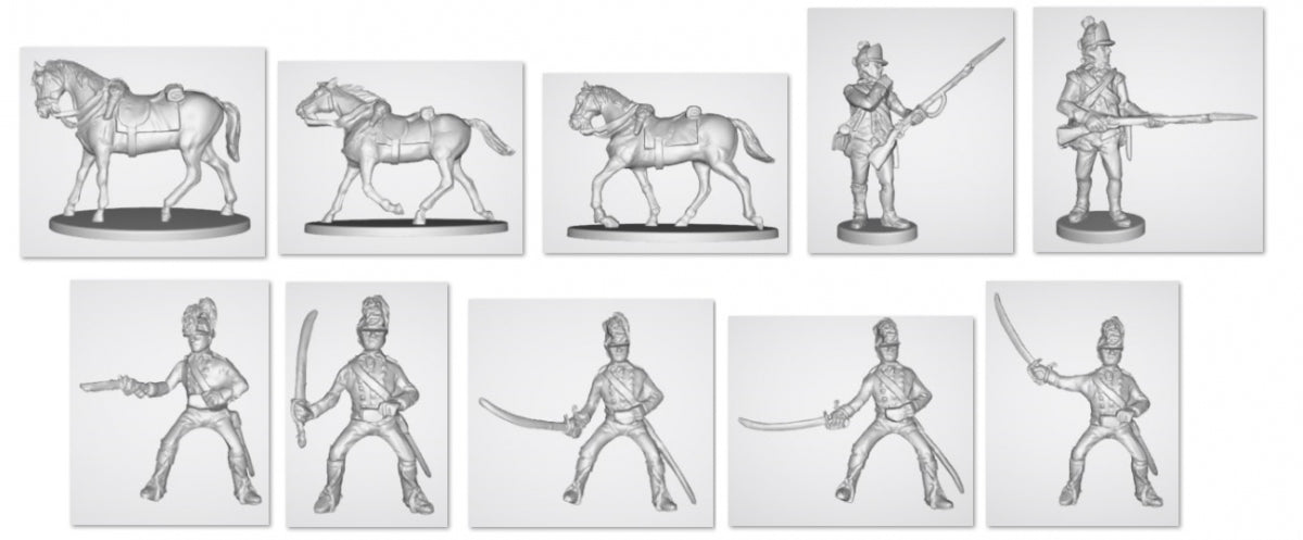 Hat 8347 American War of Independence - British Cavalry 1/72
