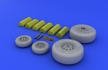 Eduard 632006 F-4J/ S wheels 1/32 TAMIYA – immagine 3