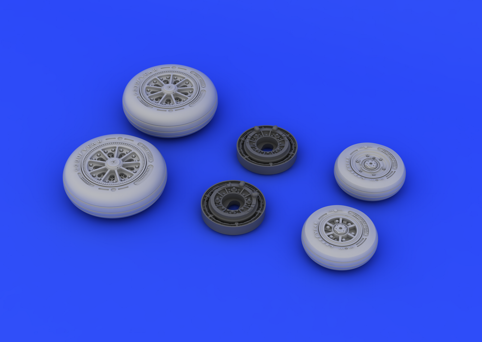 Eduard 648181 F-104 undercarriage wheels late 1/48 (Hasegawa) – immagine 4