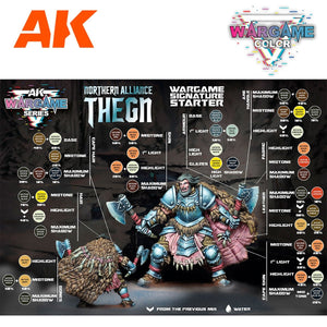 AK Interactive AK11771 NORTHERN ALLIANCE THEGN – WARGAME STARTER SET – 14 COLORS &amp;amp; 1 FIGURE – image 4