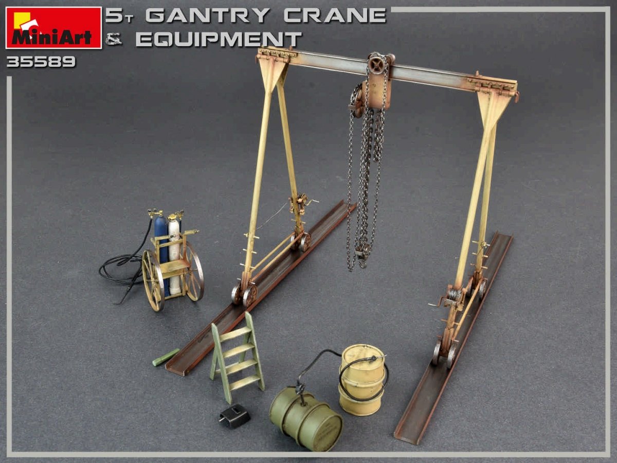 MiniArt 35589 5 TON GANTRY CRANE &amp;amp; EQUIPMENT 1/35 – immagine 2