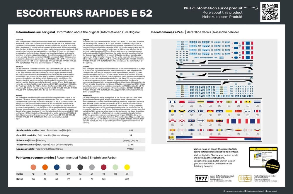 Heller 81094 Escorteurs Rapides E 52 1/400 – zdjęcie 3
