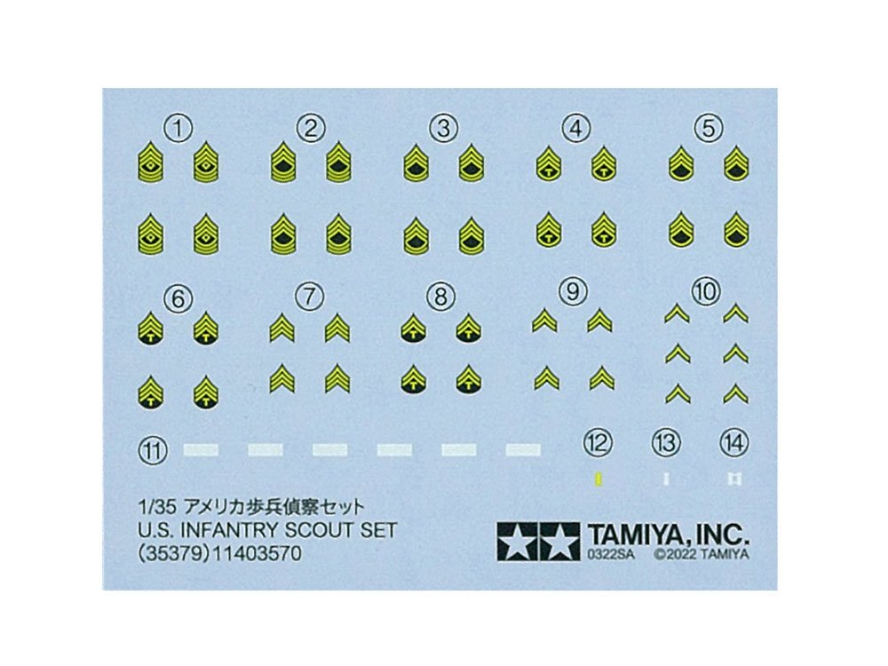 Tamiya 35379 U.S. Infantry Scout Set 1/35 – imagen 7