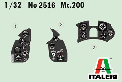 Italeri 2516 Macchi MC.200 Saetta 1/32