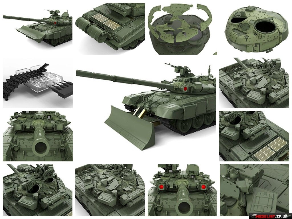 Meng Model TS-014 T-90 w/TBS-86 Tank Dozer 1/35 – immagine 2