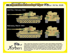 Dragon 6328 WWII German Pz.Kpfw.VI Tiger I Early Production 501 abt Operation Ochsenkopf 1/35 – image 7