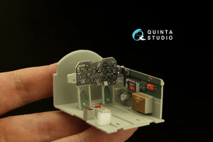 Quinta Studio QD32148 P-47D Thunderbolt Bubbletop Early 3D-Printed &amp;amp; colored Interior on decal paper (Trumpeter) 1/32 – image 7