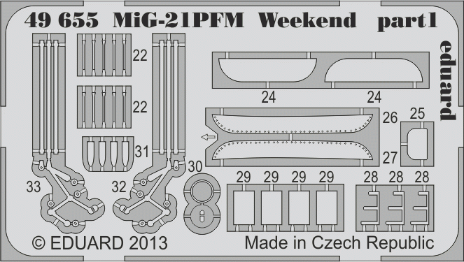 Eduard 49655 MiG-21PFM Week-end 1/48 EDUARD