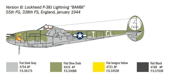 Italeri 1446 P-38J Lightning 1/72 – zdjęcie 10