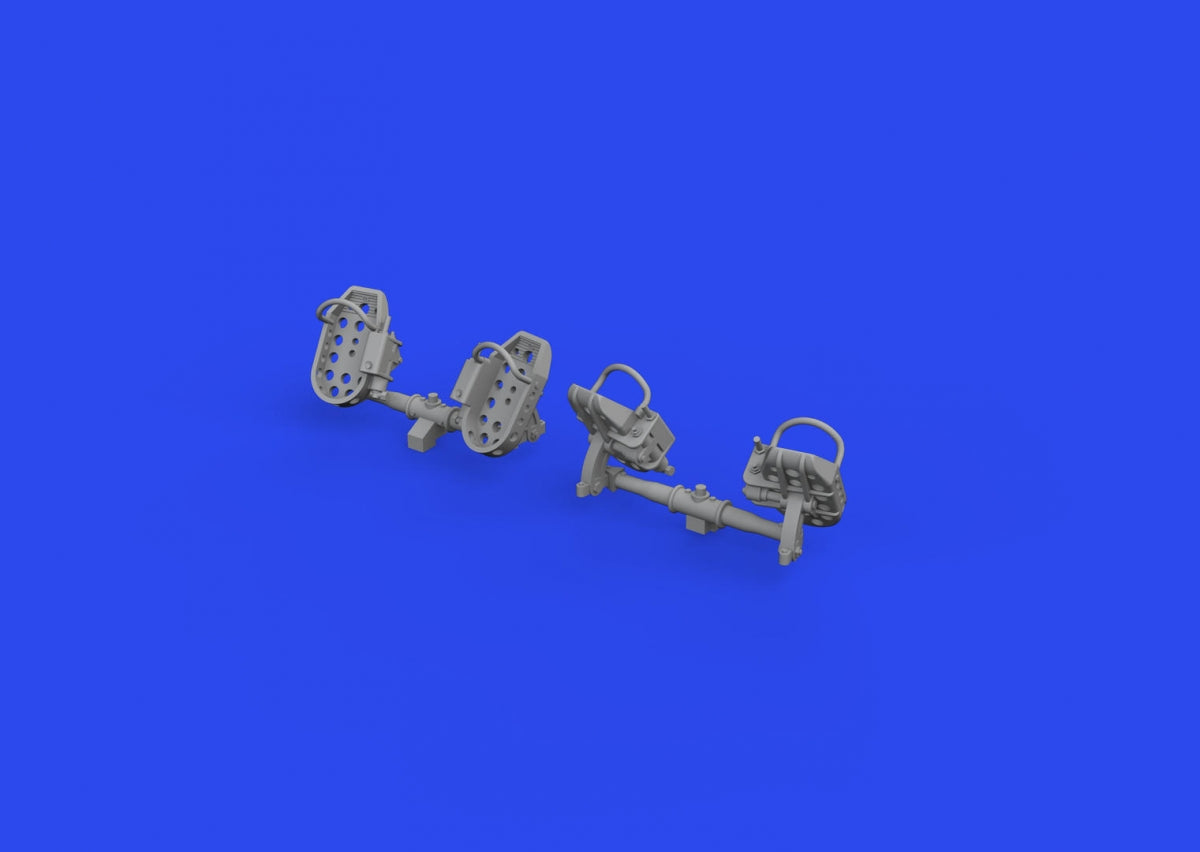 Eduard 632193 Bf 109E rudder pedals late PRINT 1/32 – immagine 3