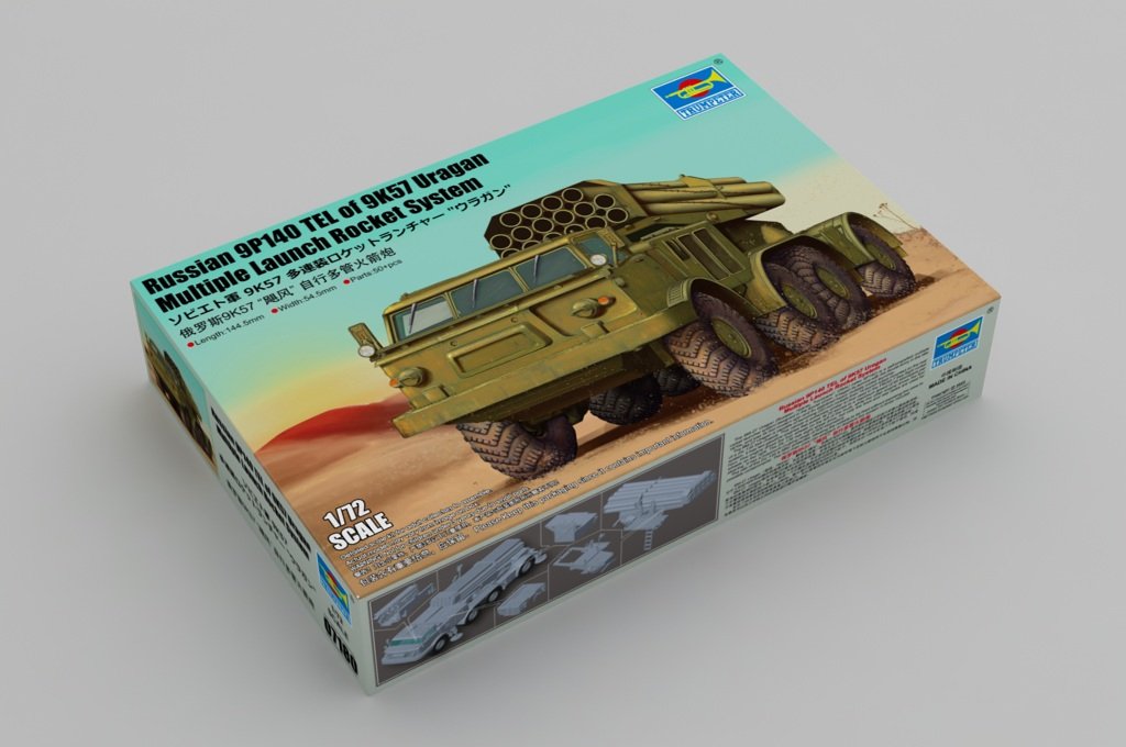 Trumpeter 07180 Russian 9P140 TEL of 9K57 Uragan Multiple Launch Rocket System 1/72 – Bild 2