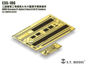 E.T. Model E35-186 WWII German Pz.Kpfw.II Ausf.A/B/C Fenders (For TAMIYA 35292) 1/35