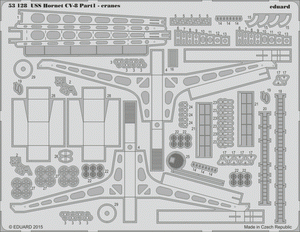 Eduard 53128 USS Hornet CV-8 partie 1 - grues MERIT 1/200