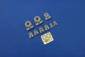 Eduard 648258 P-38 wheels ACADEMY 1/48 – immagine 5