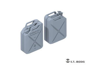 E.T. Model P72-001 WWII German 20L JERRY CANS SET ( 3D Print ) 1/72 – immagine 3