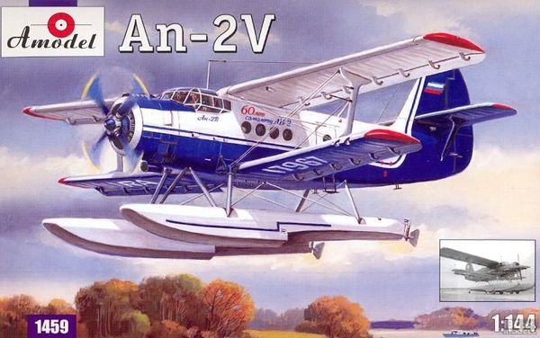 Maquette A-Model 01459, hydravion soviétique Antonov AN-2V, échelle 1/144