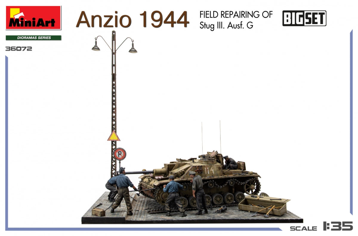 MiniArt 36072 Anzio 1944. Field Repairing of Stug III. Ausf. G. BIG SET 1/35 – zdjęcie 3