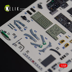 KELIK K48018 A-10C &amp;quot;Thunderbolt II&amp;quot; interior 3D decals for Italeri kit 1/48 – immagine 6